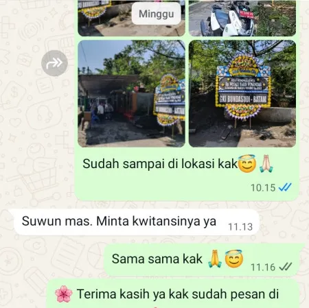 Pengiriman Papan Bunga Duka Jurumudi