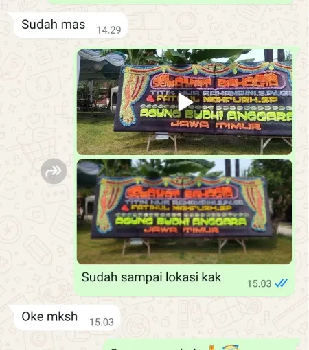 Pengiriman Papan Bunga Jurumudi
